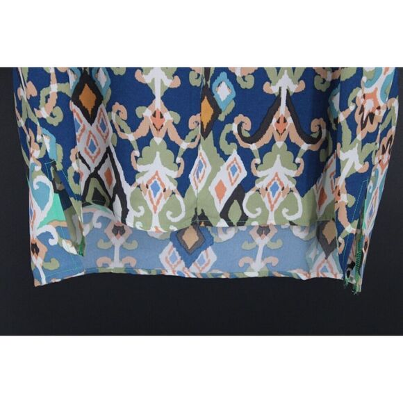 Cotton Bleu size Small Polyester V-neck Blouse - Picture 3 of 6